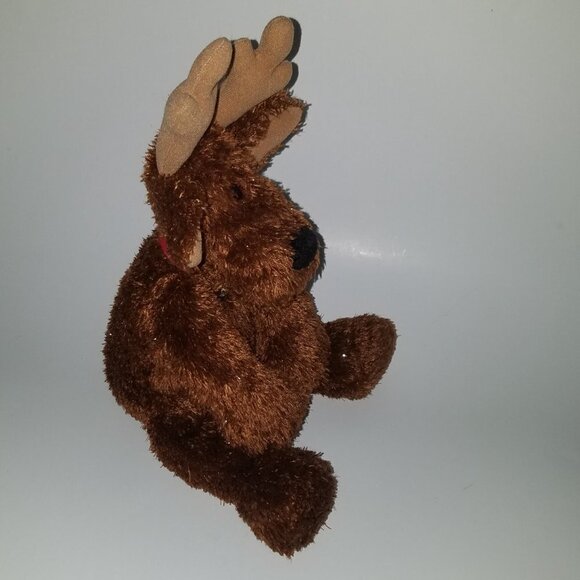 Hallmark Comet Brown Reindeer Plush Bell Stuffed Animal Christmas Glitter - Picture 6 of 7